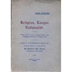Religion, langue, nationalité 