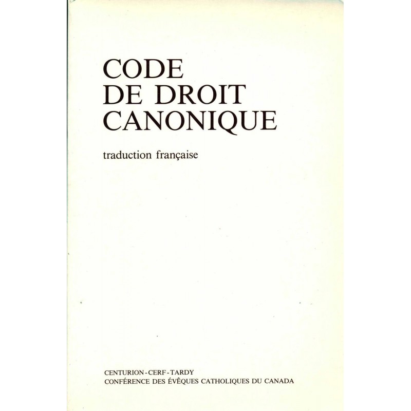 Code de droit canonique 