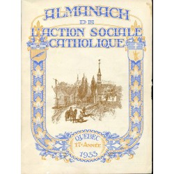 Almanach de l'Action Sociale Catholique Québec 17e année 1933 