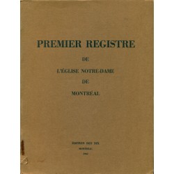 Premier registre de l'église Notre-Dame de Montréal 