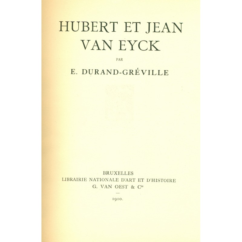 Hubert et Jean Van Eyck 