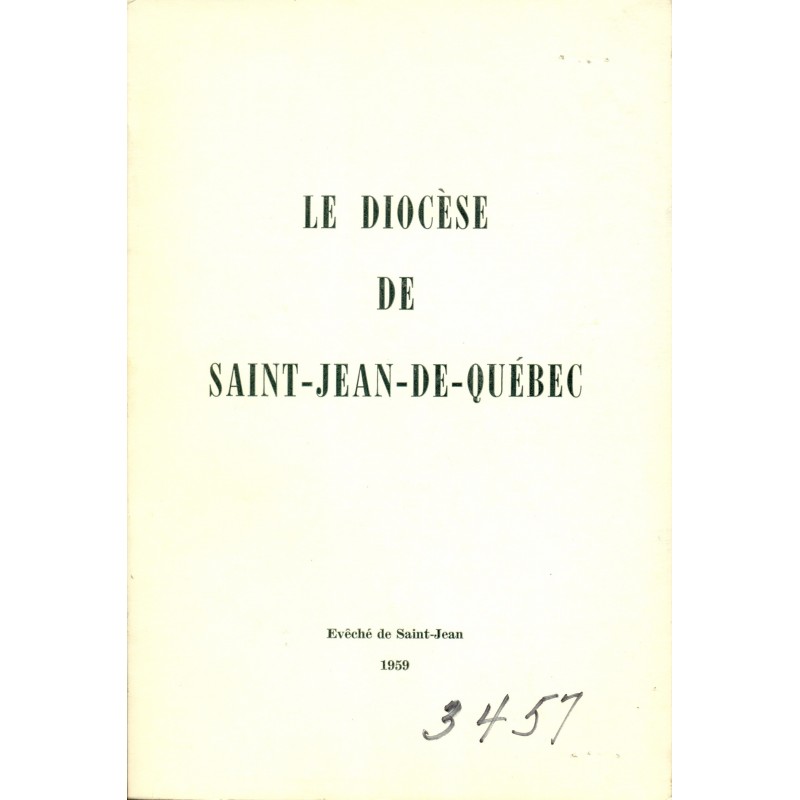 Le diocèse de Saint-Jean-de-Québec 