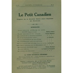 Le Petit Canadien - Volume 14 - Novembre 1917 - Numéro 11 