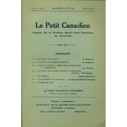 Le Petit Canadien - Volume 13 - Août 1916 - Numéro 8 