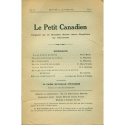 Le Petit Canadien - Volume 14-  Janvier 1917 - Numéro 1 