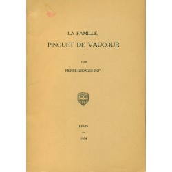 La famille Pinguet De Vaucour 