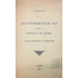 Les évênements de 1837 dans...