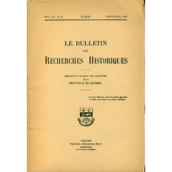 LE BULLETIN DES RECHERCHES HISTORIQUES VOL XLI, NO 9 – SEPTEMBRE 1935 