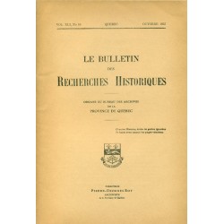 LE BULLETIN DES RECHERCHES HISTORIQUES VOL XLI, NO 10 – OCTOBRE 1935 