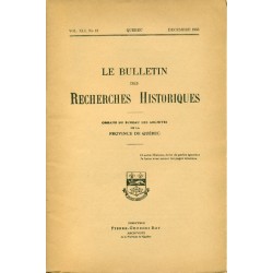 LE BULLETIN DES RECHERCHES HISTORIQUES VOL XLI, NO 12 – DÉCEMBRE 1935 