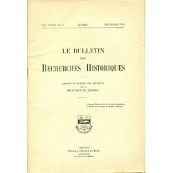 LE BULLETIN DES RECHERCHES HISTORIQUES VOL XXXIV, NO 9 – SEPTEMBRE 1928 