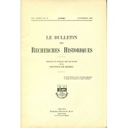LE BULLETIN DES RECHERCHES HISTORIQUES VOL XXXIV, NO 11 – NOVEMBRE 1928 