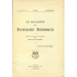 LE BULLETIN DES RECHERCHES HISTORIQUES VOL XXXIV, NO 12 – DÉCEMBRE 1928 