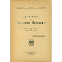 LE BULLETIN DES RECHERCHES HISTORIQUES VOL XXXVIII, NO 9 – SEPTEMBRE 1932 