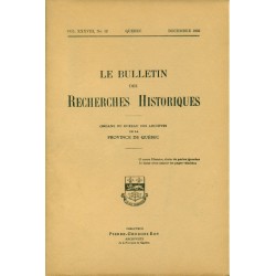 LE BULLETIN DES RECHERCHES HISTORIQUES VOL XXXVIII, NO 12 – DÉCEMBRE 1932 