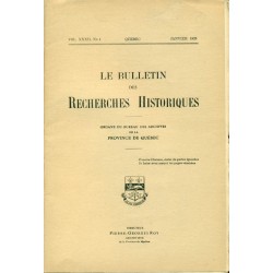 LE BULLETIN DES RECHERCHES HISTORIQUES VOL XXXII, NO 1 – JANVIER 1926 