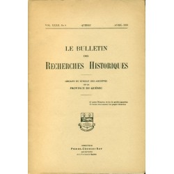 LE BULLETIN DES RECHERCHES HISTORIQUES VOL XXXII, NO 4 – AVRIL 1926 