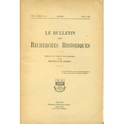 LE BULLETIN DES RECHERCHES HISTORIQUES VOL XXXII, NO 6 – JUIN 1926 