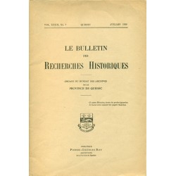 LE BULLETIN DES RECHERCHES HISTORIQUES VOL XXXII, NO 7 – JUILLET 1926 