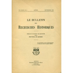 LE BULLETIN DES RECHERCHES HISTORIQUES VOL XXXII, NO 9 – SEPTEMBRE 1926 