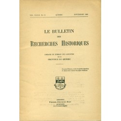 LE BULLETIN DES RECHERCHES HISTORIQUES VOL XXXII, NO 11 – NOVEMBRE 1926 