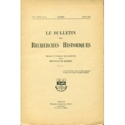 LE BULLETIN DES RECHERCHES HISTORIQUES VOL XXIX, NO 6 – JUIN 1923 