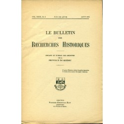 LE BULLETIN DES RECHERCHES HISTORIQUES VOL XXIX, NO 8 – AOÛT 1923 
