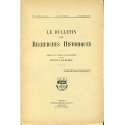 LE BULLETIN DES RECHERCHES HISTORIQUES VOL XXIX, NO 11 – NOVEMBRE 1923 