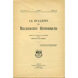 LE BULLETIN DES RECHERCHES HISTORIQUES VOL XXXI, NO 4 – AVRIL 1925 
