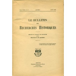 LE BULLETIN DES RECHERCHES HISTORIQUES VOL XXXI, NO 8 – AOÛT 1925 