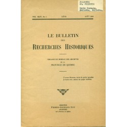LE BULLETIN DES RECHERCHES HISTORIQUES VOL XLIV, NO 8 – AOÛT 1938 