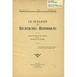 LE BULLETIN DES RECHERCHES HISTORIQUES VOL XLIV, NO 9 – SEPTEMBRE 1938 