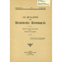 LE BULLETIN DES RECHERCHES HISTORIQUES VOL XLIV, NO 12 – DÉCEMBRE 1938 