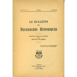 LE BULLETIN DES RECHERCHES HISTORIQUES VOL XL, NO 3 – MARS 1934 
