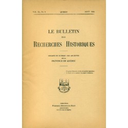 LE BULLETIN DES RECHERCHES HISTORIQUES VOL XL, NO 8 – AOÛT 1934 