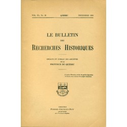 LE BULLETIN DES RECHERCHES HISTORIQUES VOL XL, NO 12 – DÉCEMBRE 1934 