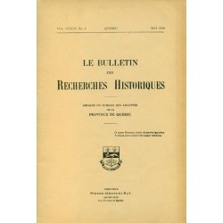 LE BULLETIN DES RECHERCHES HISTORIQUES VOL XXXVI, NO 5 – MAI 1930 