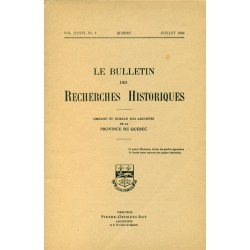 LE BULLETIN DES RECHERCHES HISTORIQUES VOL XXXVI, NO 7 – JUILLET 1930 