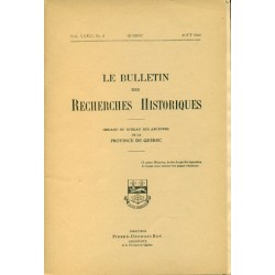 LE BULLETIN DES RECHERCHES HISTORIQUES VOL XXXVI, NO 8 – AOÛT 1930 