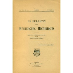 LE BULLETIN DES RECHERCHES HISTORIQUES VOL XXXVII, NO 2 – FÉVRIER 1931 