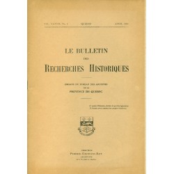 LE BULLETIN DES RECHERCHES HISTORIQUES VOL XXXVII, NO 4 – AVRIL 1931 