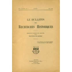 LE BULLETIN DES RECHERCHES HISTORIQUES VOL XXXVII, NO 5 – MAI 1931 