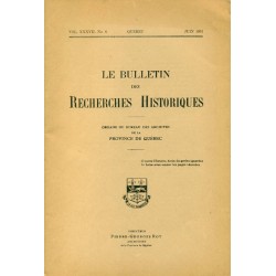 LE BULLETIN DES RECHERCHES HISTORIQUES VOL XXXVII, NO 6 – JUIN 1931 