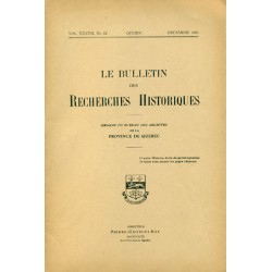 LE BULLETIN DES RECHERCHES HISTORIQUES VOL XXXVII, NO 12 – DÉCEMBRE 1931 