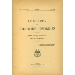 LE BULLETIN DES RECHERCHES HISTORIQUES VOL XXXIX, NO 6 – JUIN 1933 