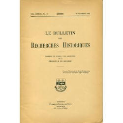 LE BULLETIN DES RECHERCHES HISTORIQUES VOL XXXIX, NO 11 – NOVEMBRE 1933 