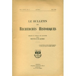 LE BULLETIN DES RECHERCHES HISTORIQUES VOL XXXVI, NO 5 – MAI 1930 