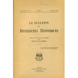 LE BULLETIN DES RECHERCHES HISTORIQUES VOL XXXVI, NO 10 – SEPTEMBRE 1930 