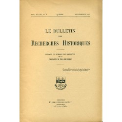 LE BULLETIN DES RECHERCHES HISTORIQUES VOL XXXIII, NO 9 – SEPTEMBRE 1927 