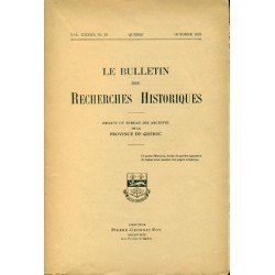 LE BULLETIN DES RECHERCHES HISTORIQUES VOL XXXIII, NO 10 – OCTOBRE 1927 